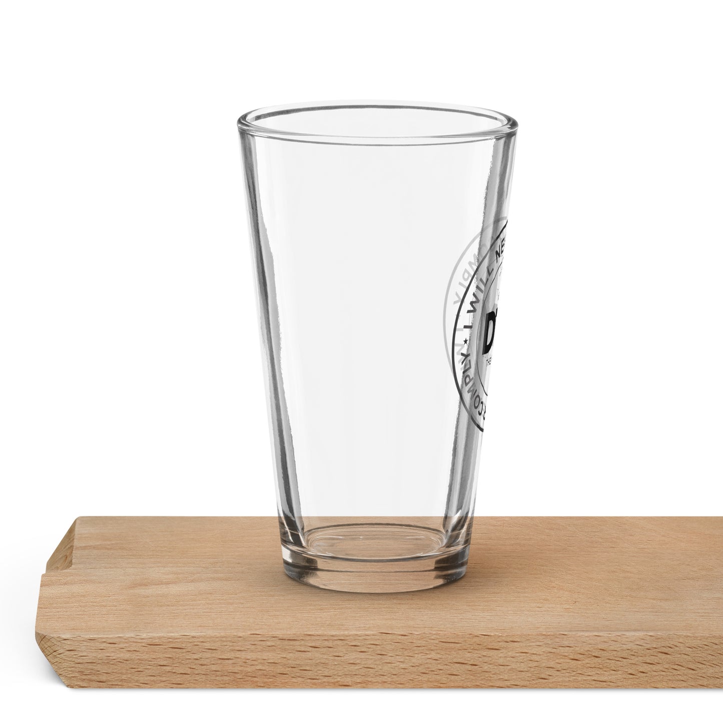 I Will Not Comply Shaker pint glass