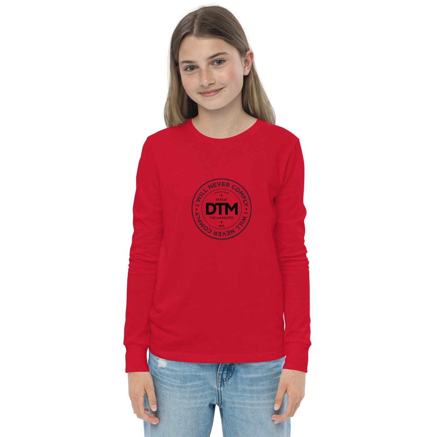 NEVER COMPLY Youth long sleeve tee