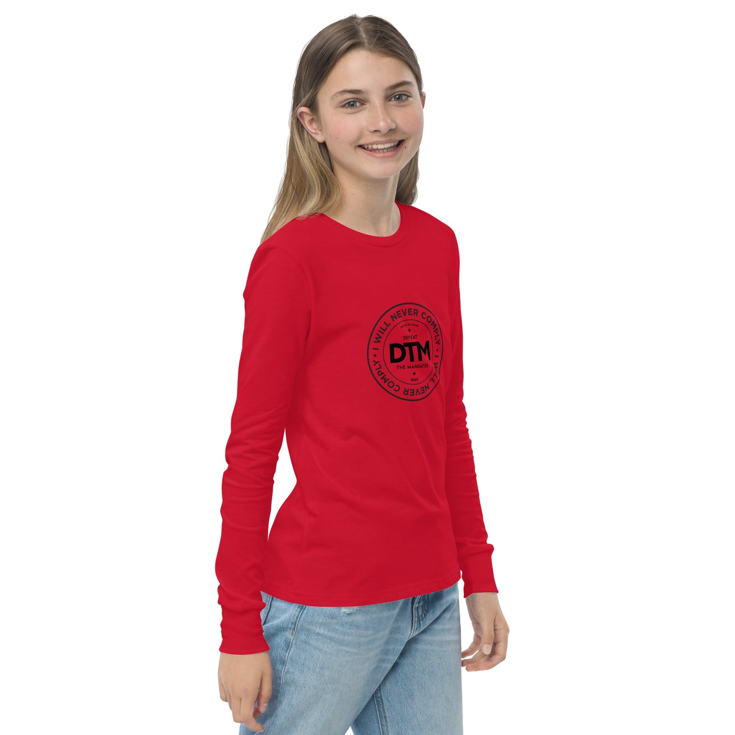 NEVER COMPLY Youth long sleeve tee