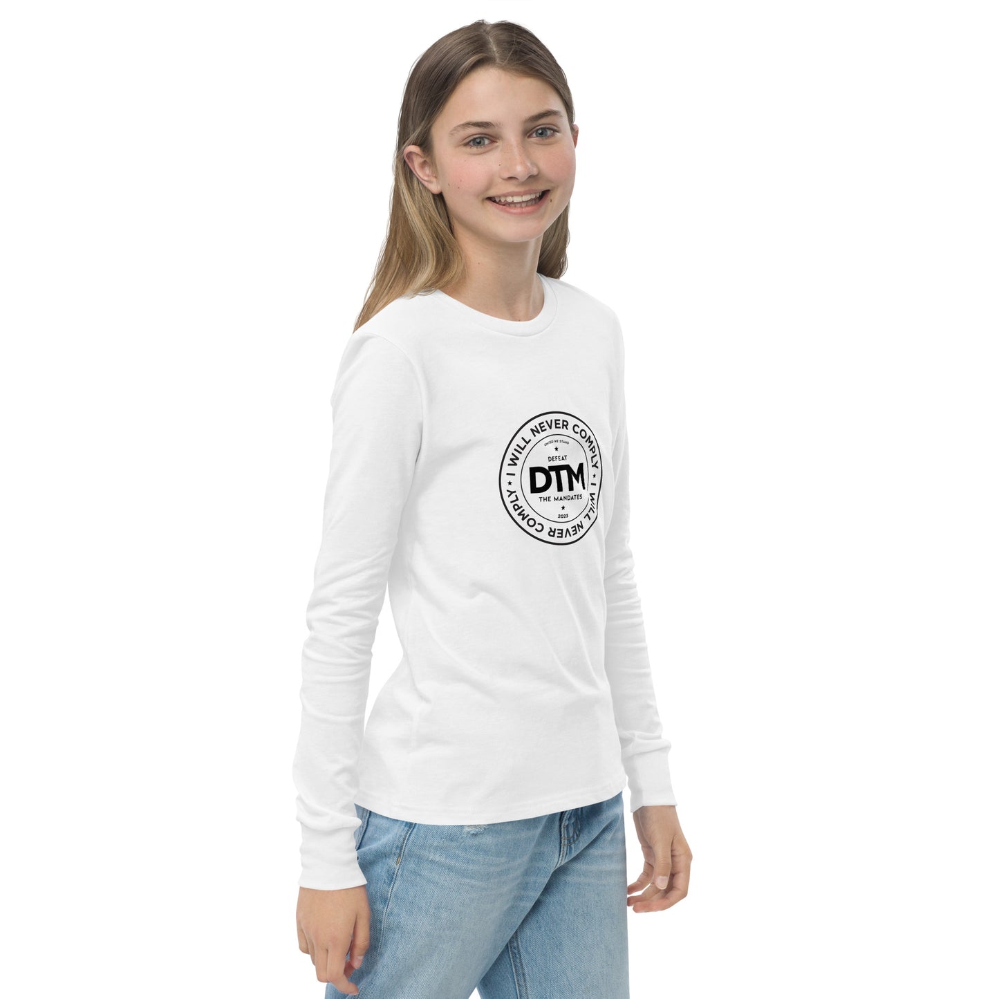 NEVER COMPLY Youth long sleeve tee