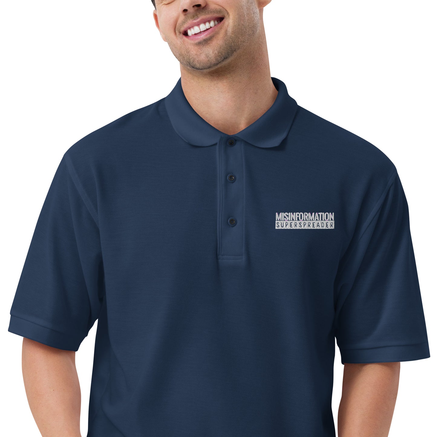 Misinformation Superspreader Men's Premium Polo