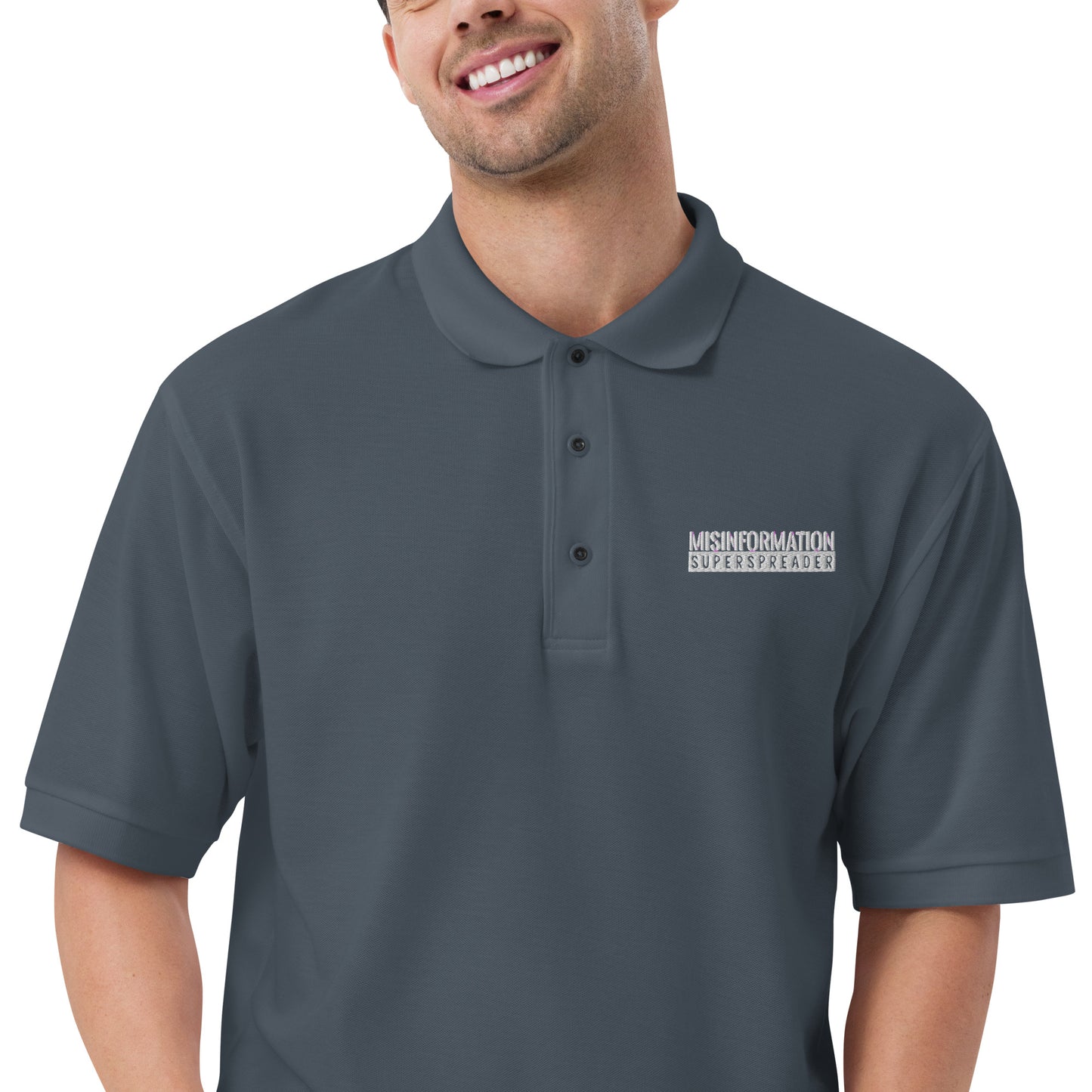 Misinformation Superspreader Men's Premium Polo