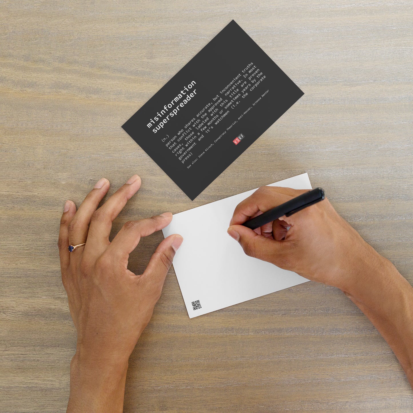 Misinformation Superspreader Postcard