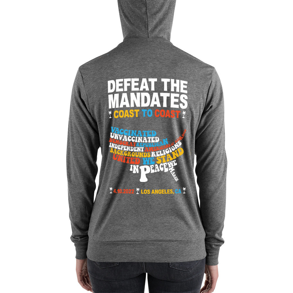 DTM LA Unisex zip hoodie