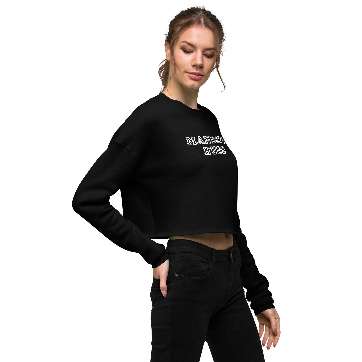 Mandate Hugs Crop Sweatshirt