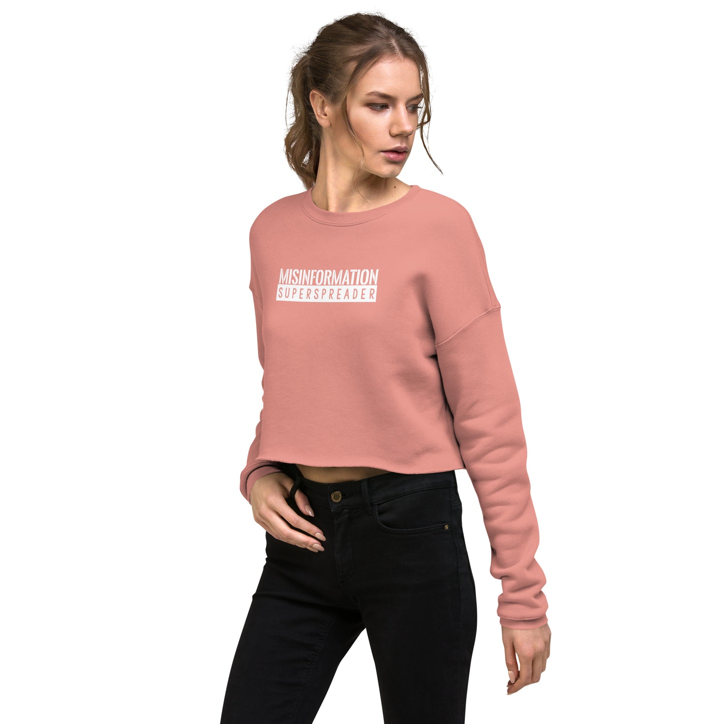 Miisinformation Superspreader Crop Sweatshirt