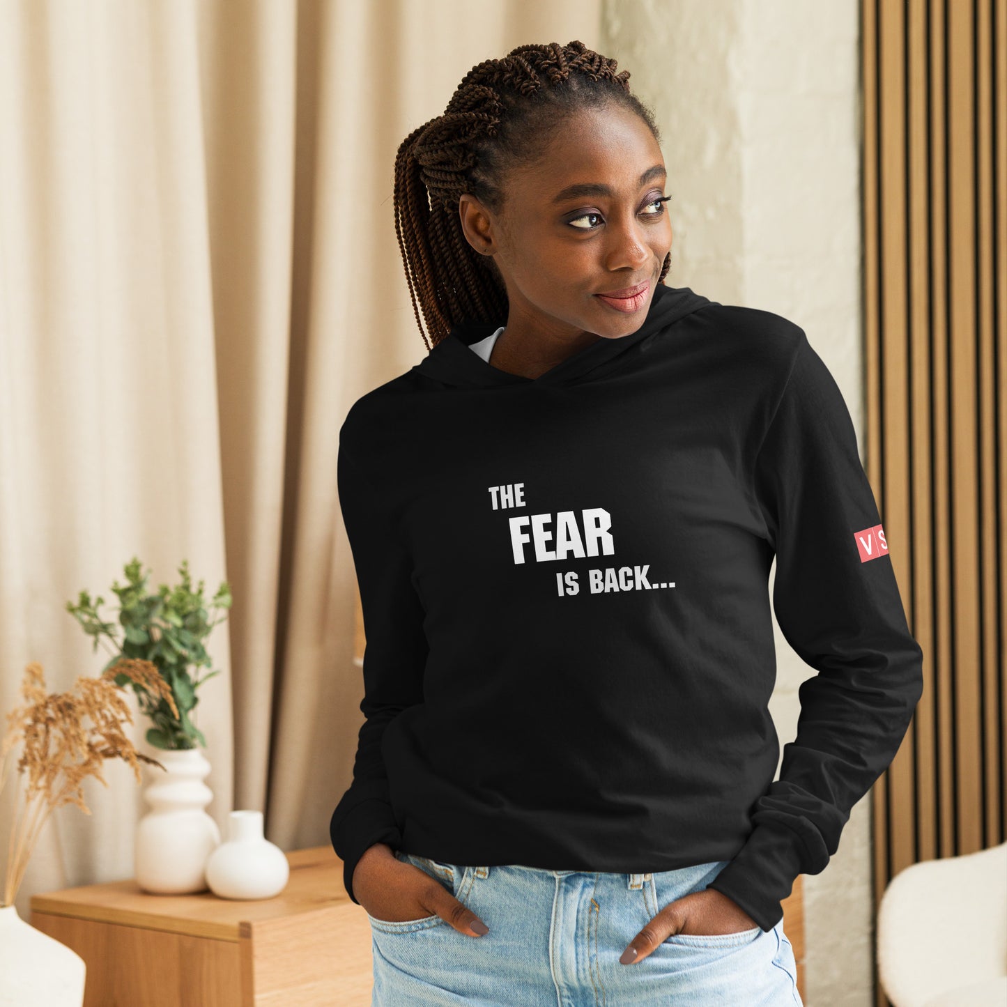 The Fear is Back Hooded long-sleeve tee