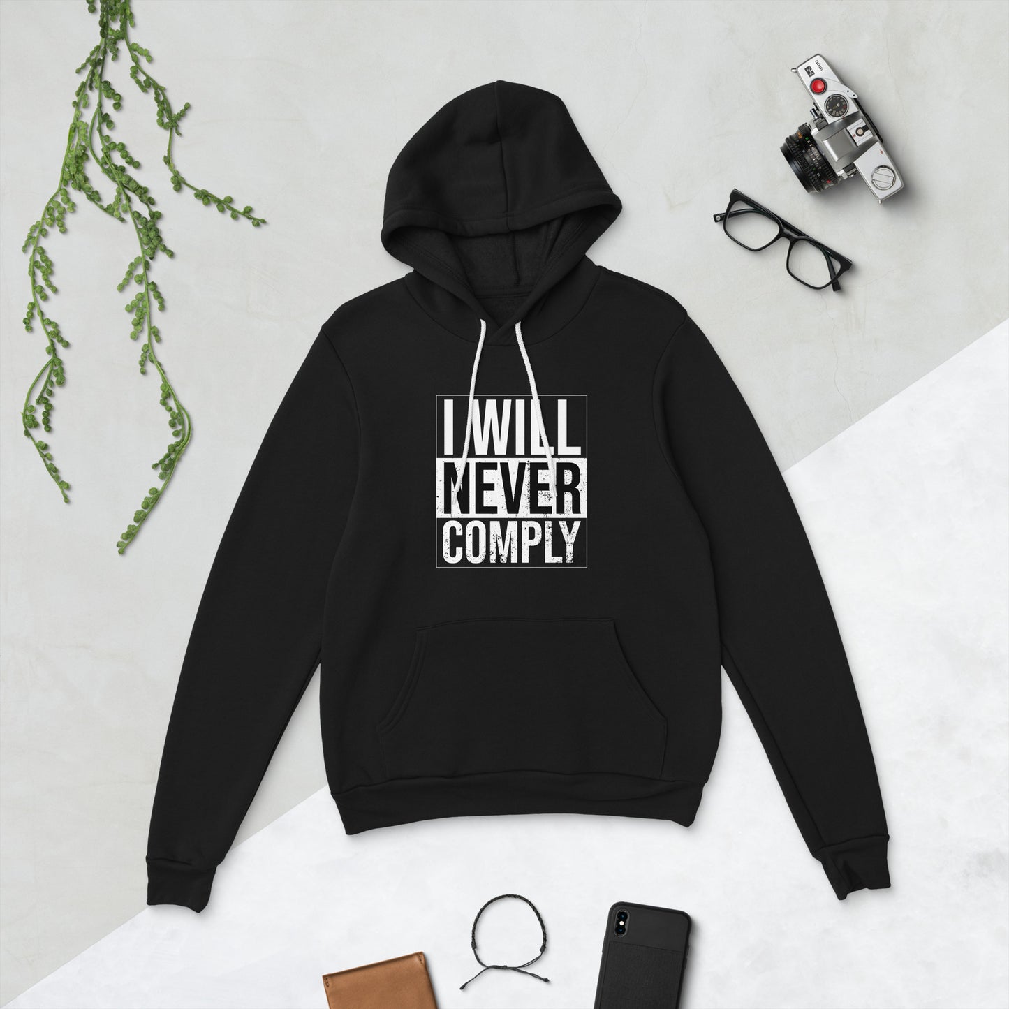 NEVER COMPLY Unisex hoodie