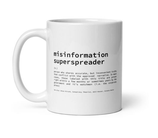 misinformation superspreader mug
