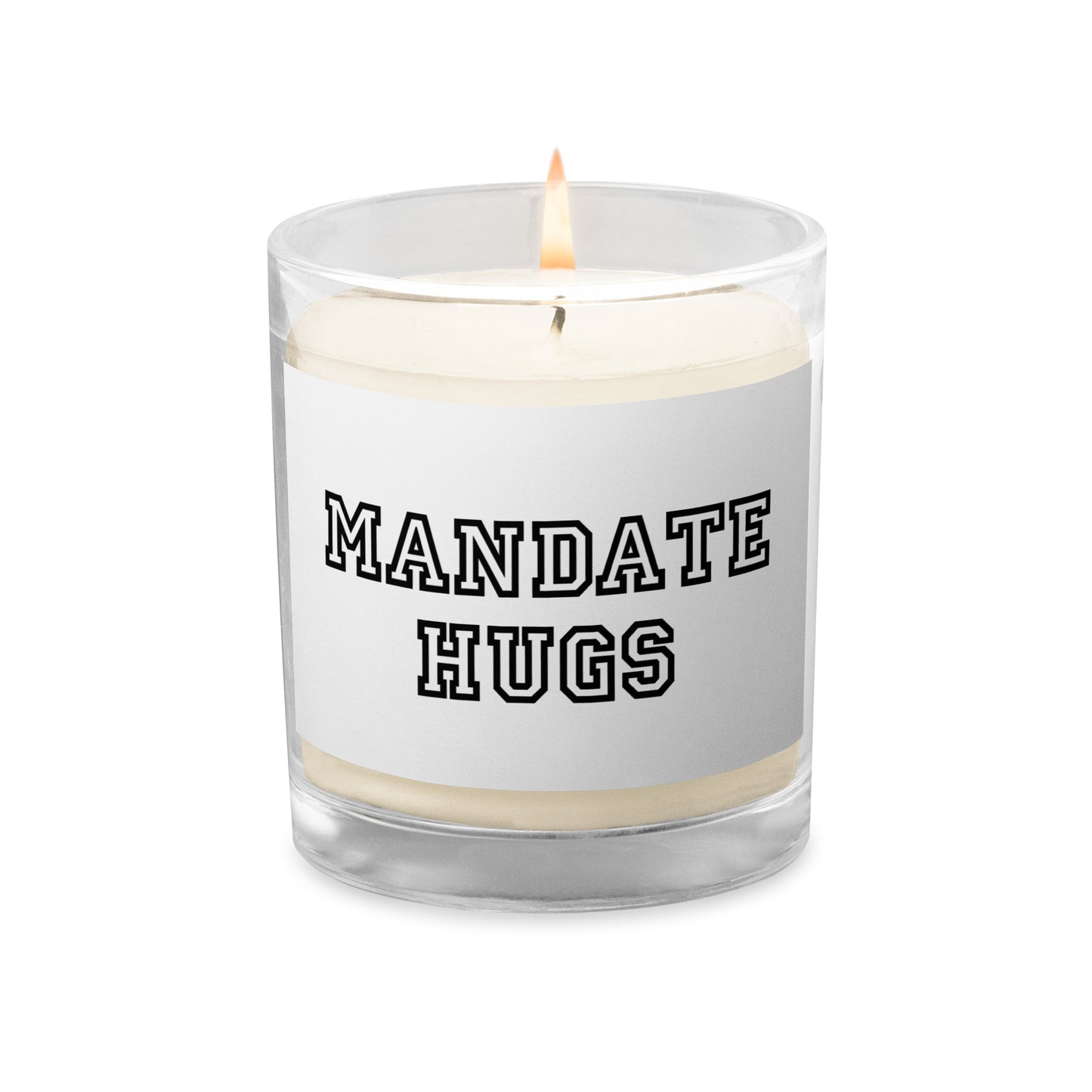 Mandate Hugs Glass Jar Candle
