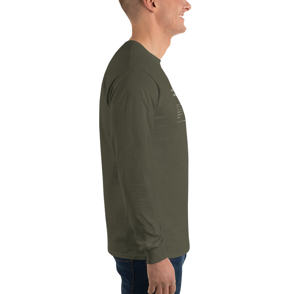 Misinformation Superspreader Men’s Long Sleeve Shirt (Army Green)