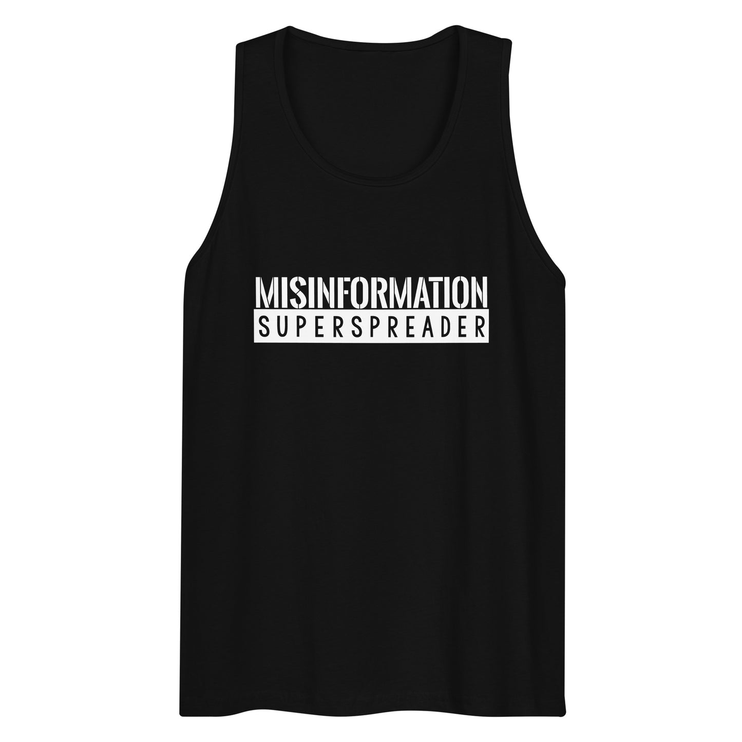 Misinformation Superspreader Men’s premium tank top