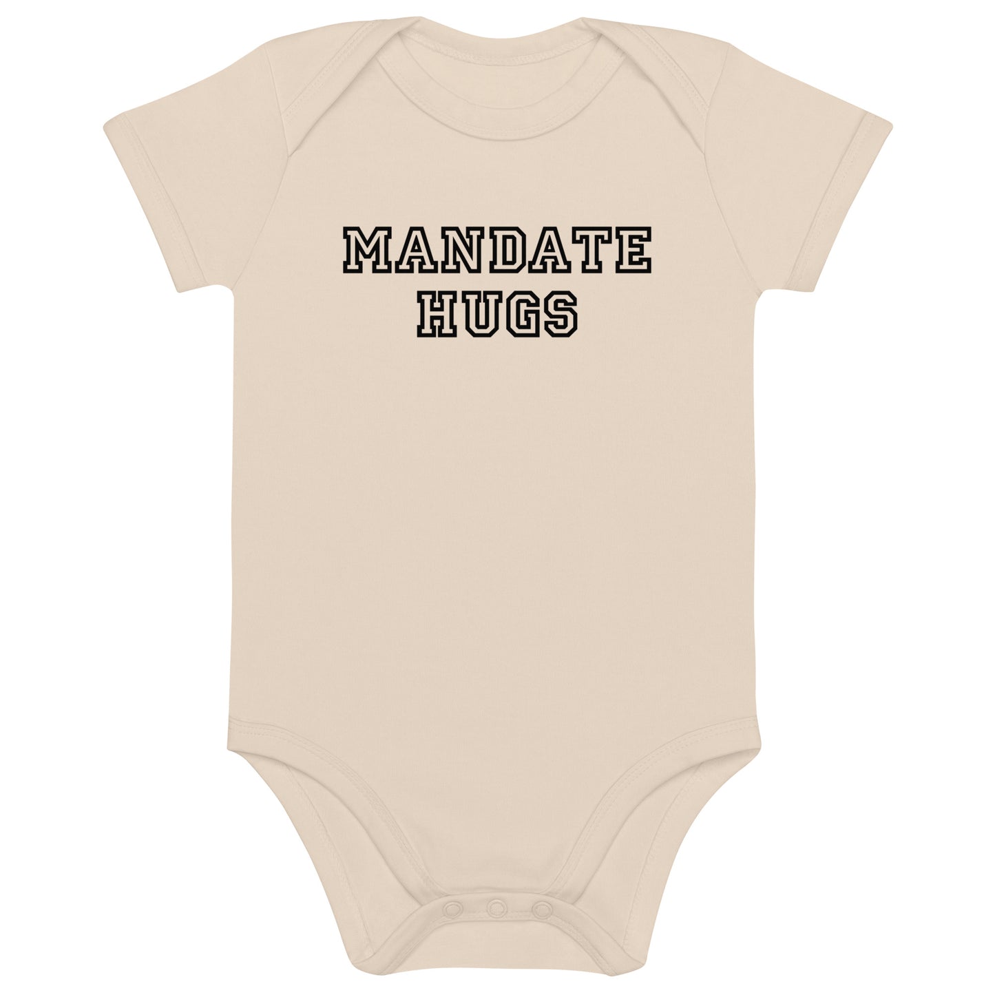 Organic Cotton Baby Onesie Bodysuit: Mandate Hugs
