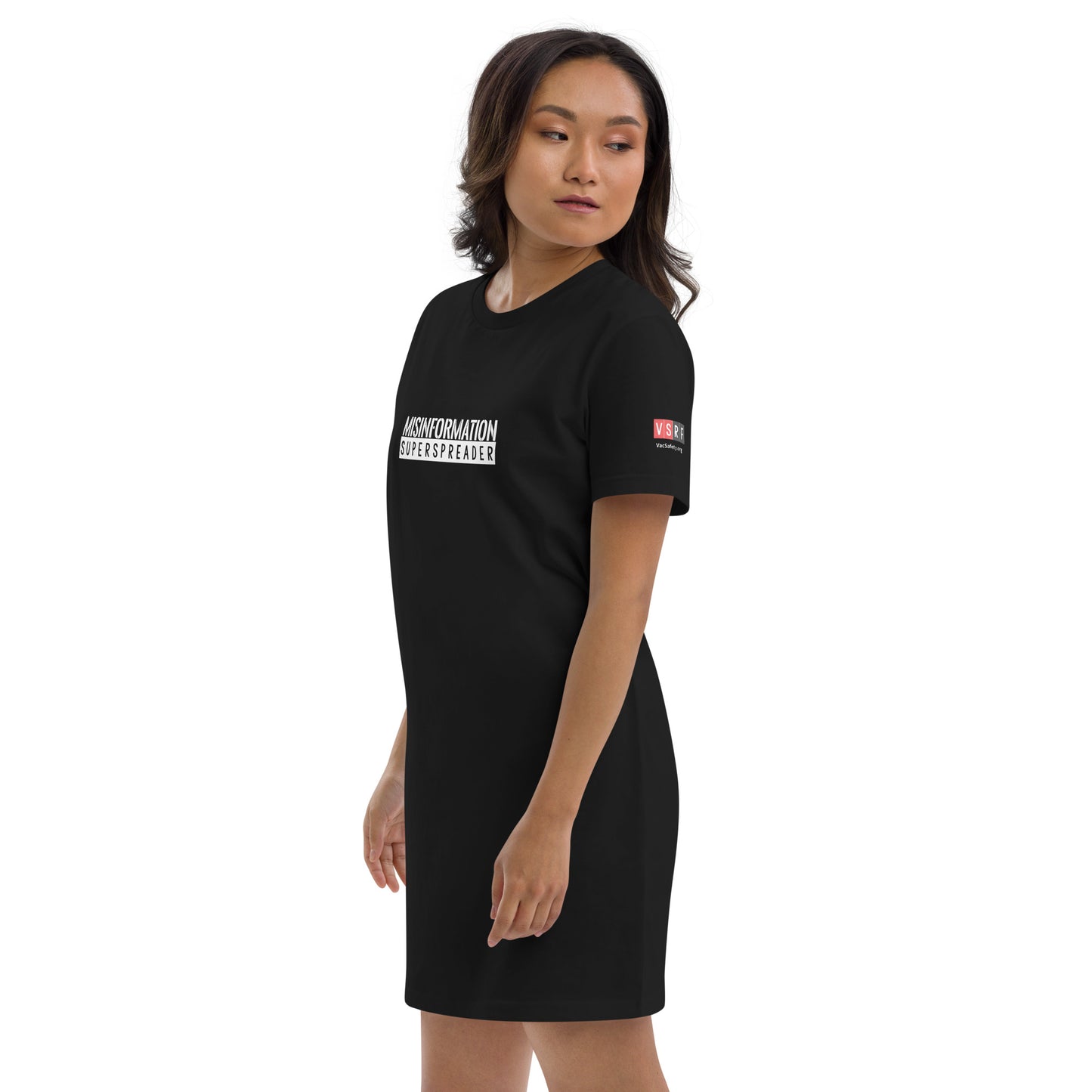 Misinformation Superspreader Organic cotton t-shirt dress