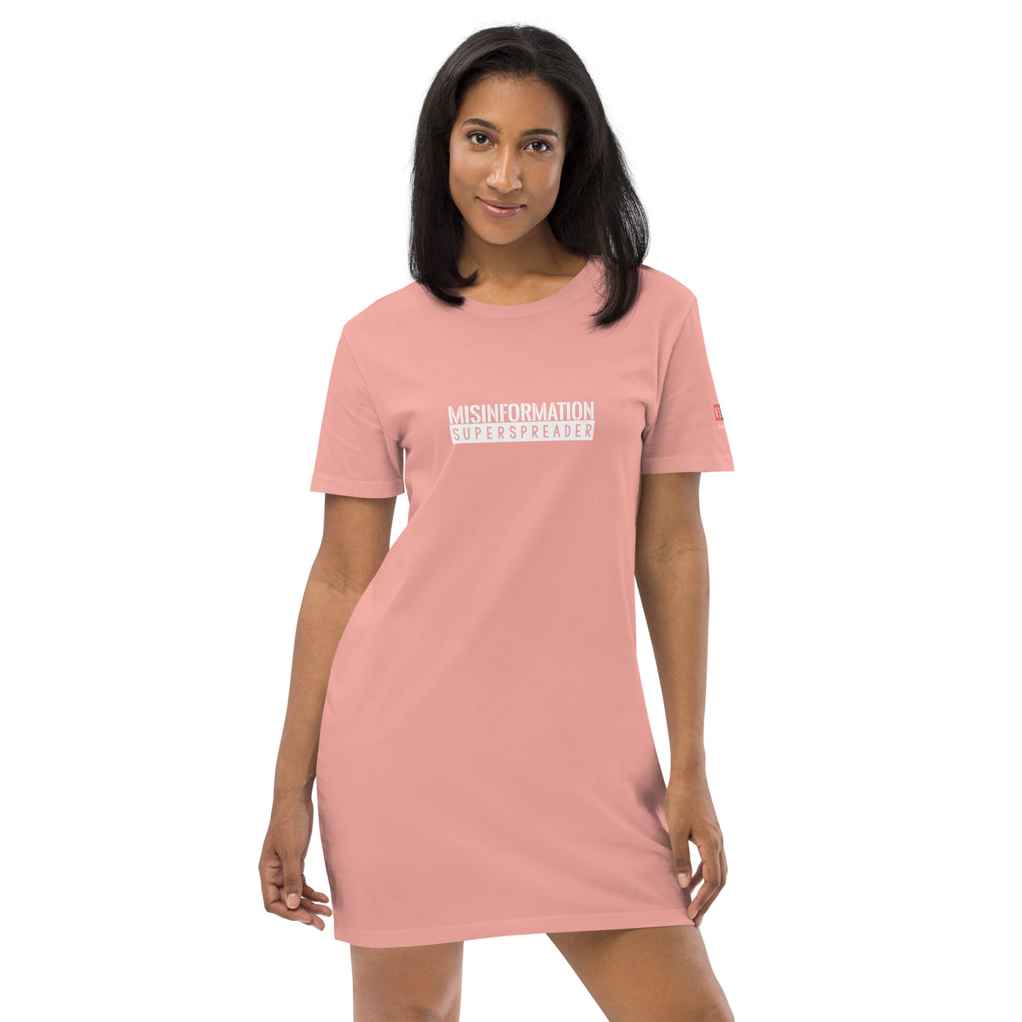 Misinformation Superspreader Organic cotton t-shirt dress