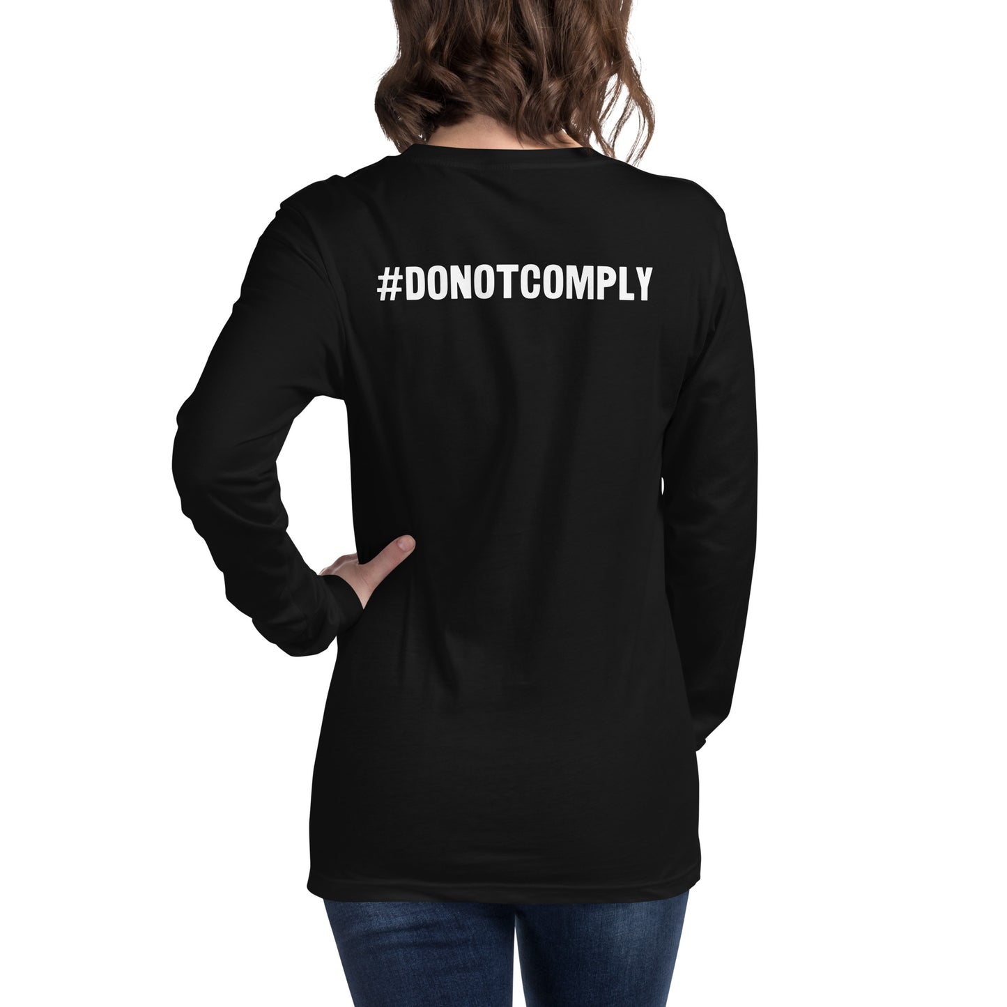 DTM DC Unisex Long Sleeve Tee with #DONOTCOMPLY back
