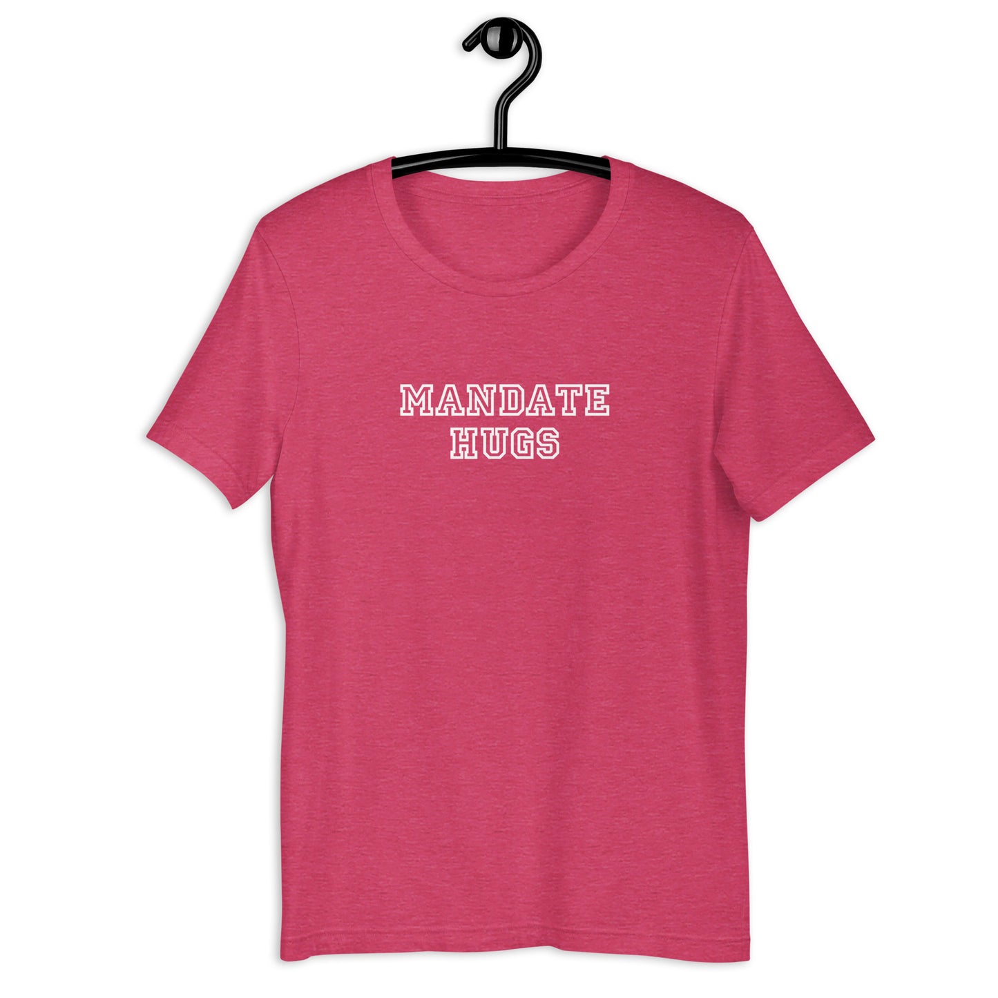 Mandate Hugs Unisex T-Shirt (pink)