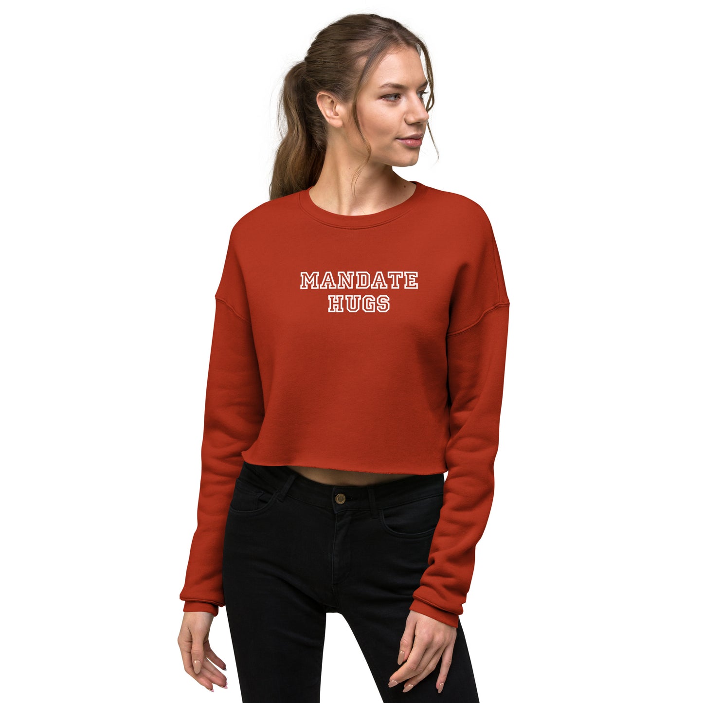 Mandate Hugs Crop Sweatshirt