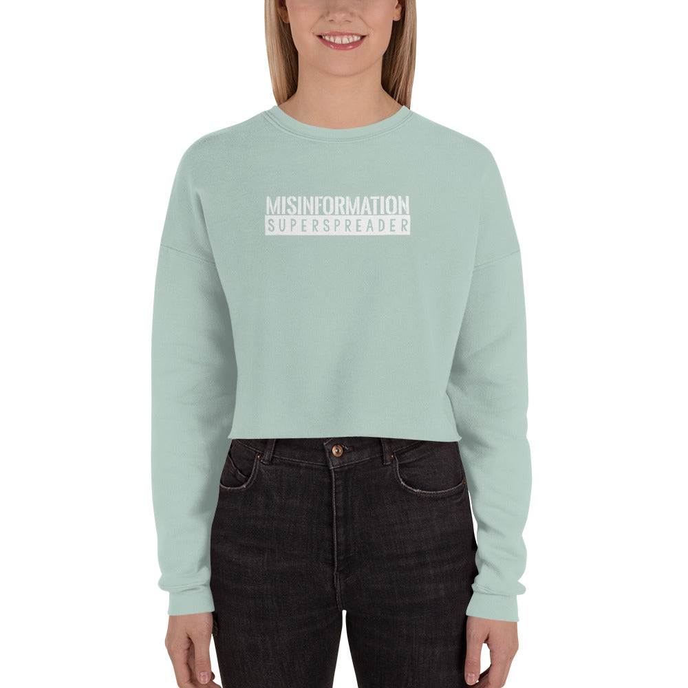 Misinformation Superspreader Crop Sweatshirt