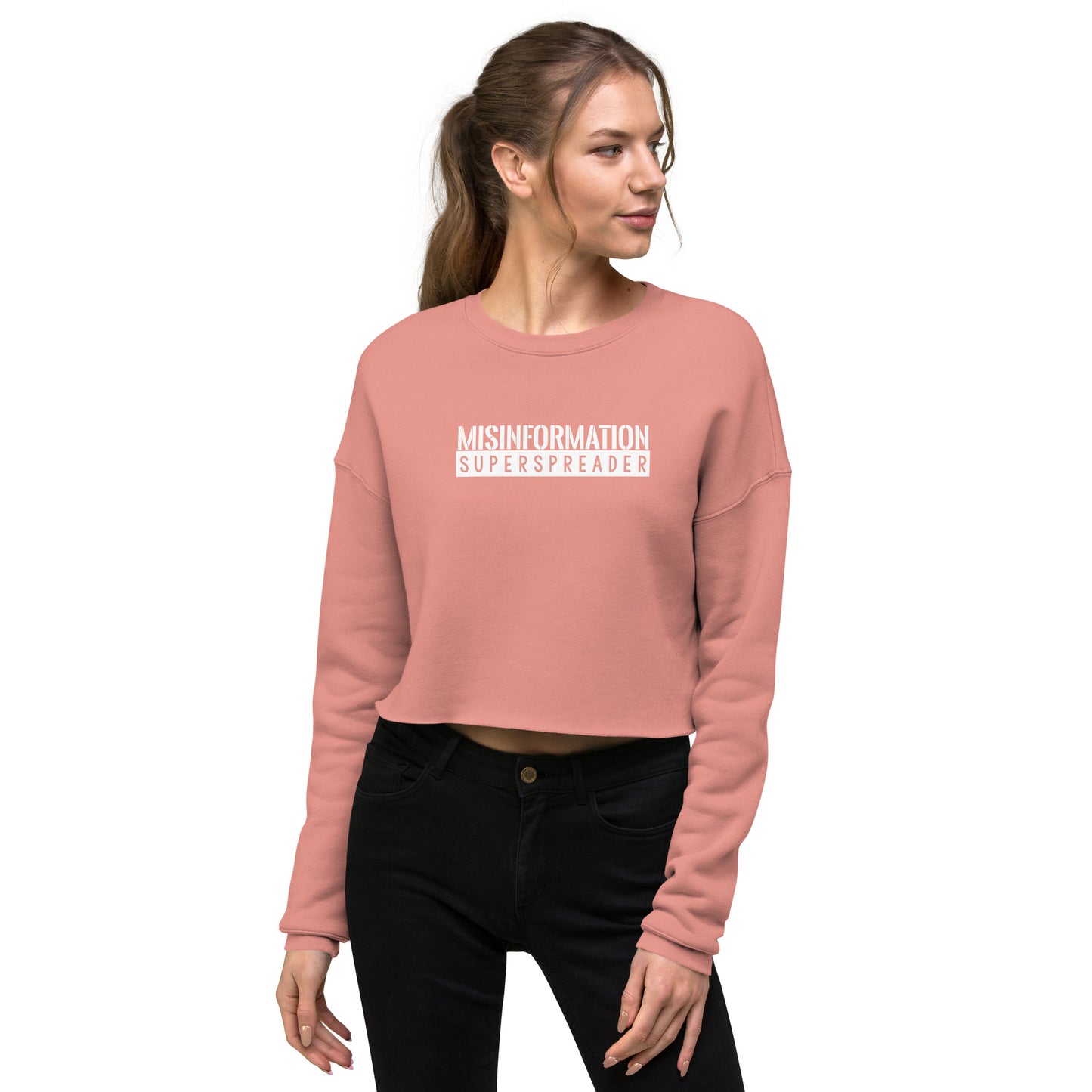 Miisinformation Superspreader Crop Sweatshirt