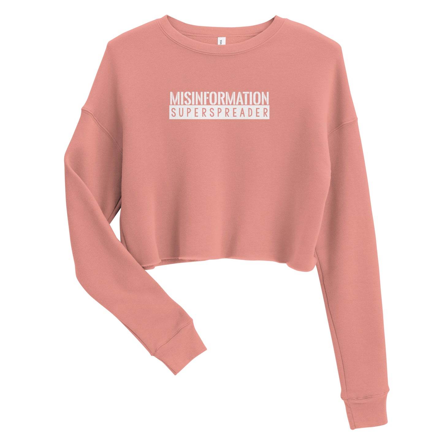 Miisinformation Superspreader Crop Sweatshirt