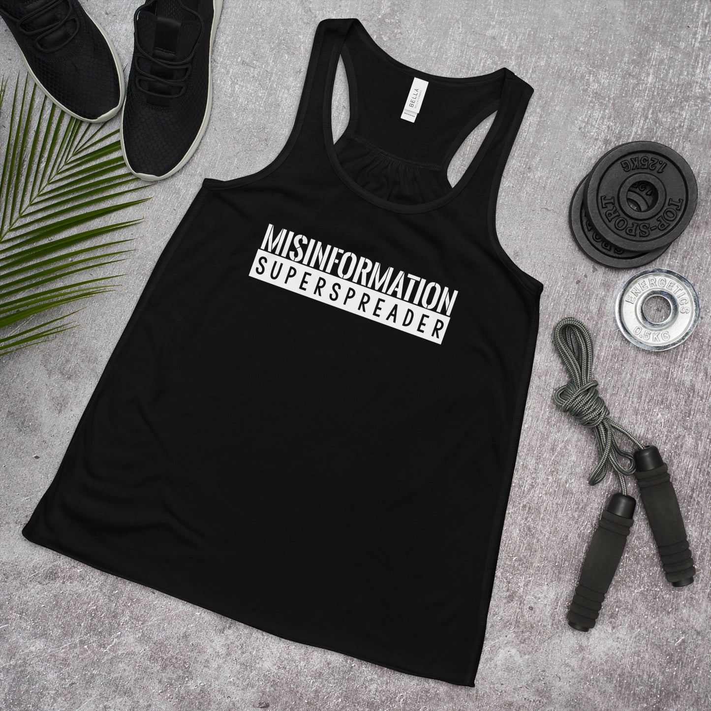 MisInformation Superspreader Women's Flowy Racerback Tank