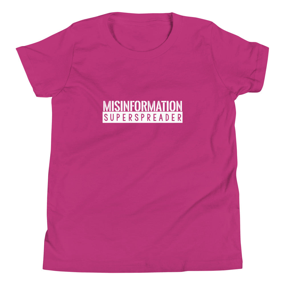 Youth Misinformation Superspreader Short Sleeve T-Shirt