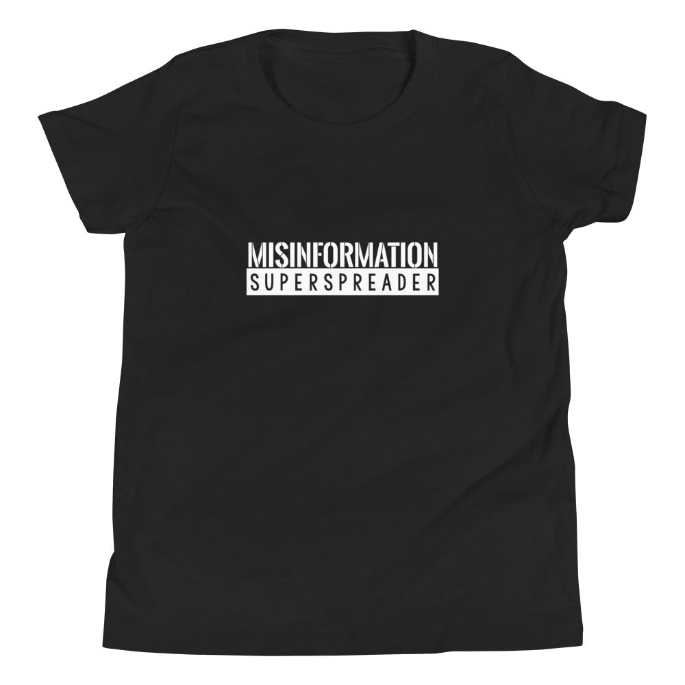 Youth Misinformation Superspreader Short Sleeve T-Shirt