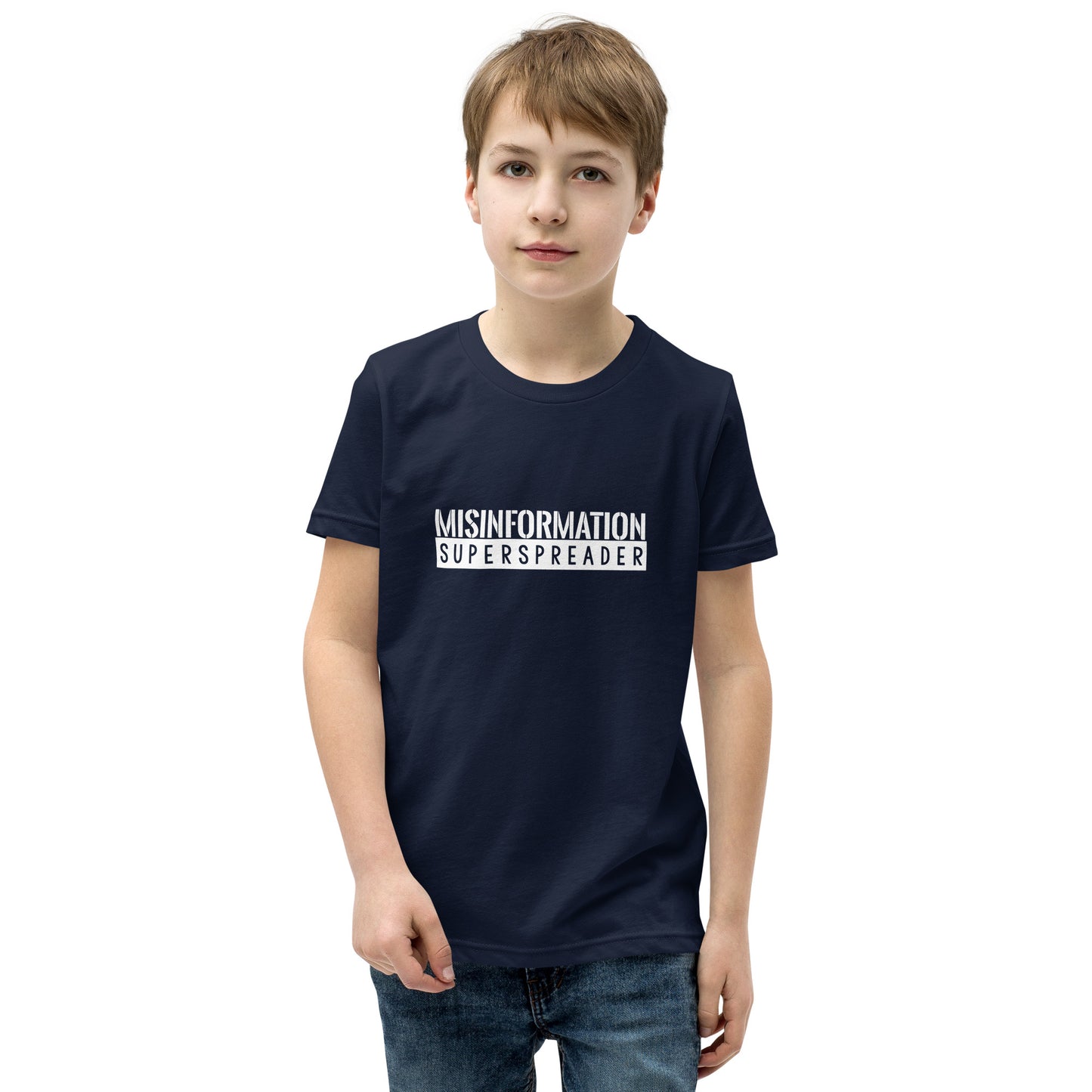 Youth Misinformation Superspreader Short Sleeve T-Shirt